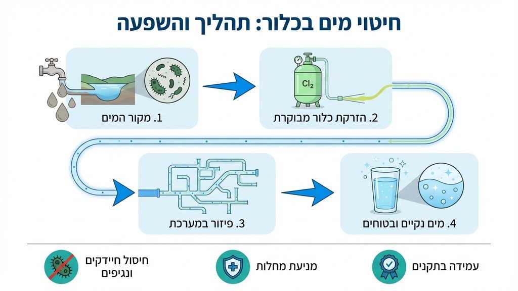 נוצר על ידי מודל בינה מלאכותית Gemini Pro טכנאי מבצע החדרת כלור למערכת המים