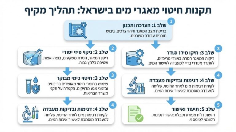 Water reservoir disinfection regulations in Zikhron Ya'akov