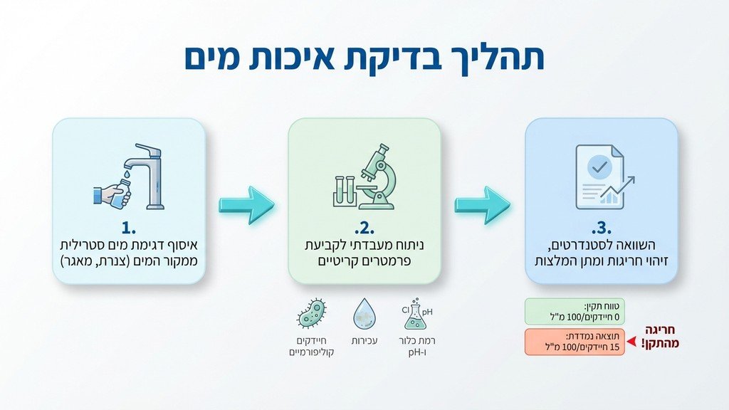 Water quality testing after disinfection
